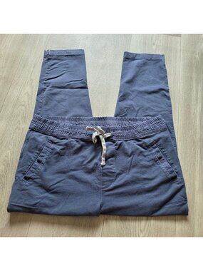 Eddie Bauer Womens Navy Jogger Pants Elastic Waist Size L
